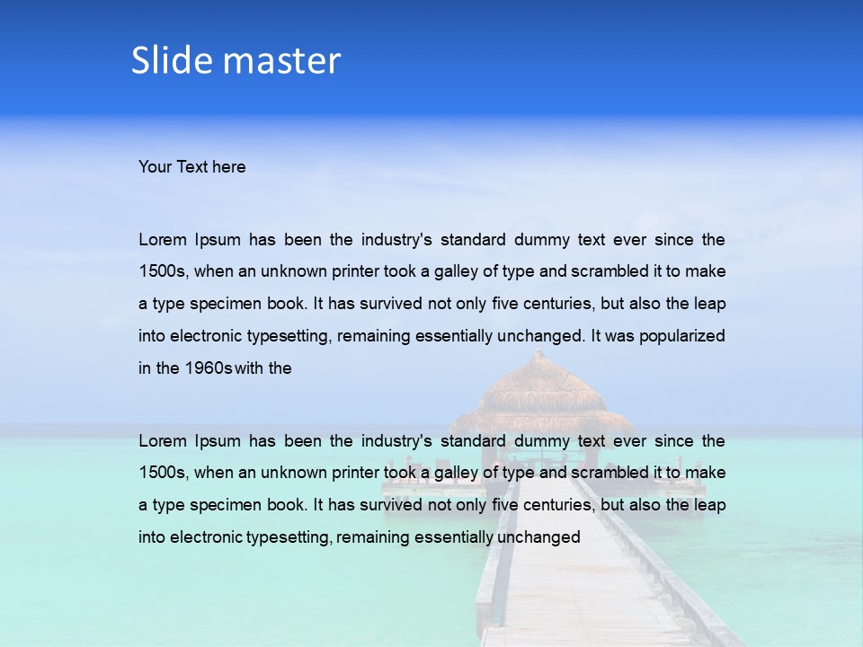 Bar Sea Beauty PowerPoint Template