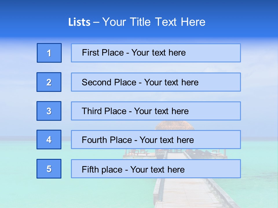 Bar Sea Beauty PowerPoint Template