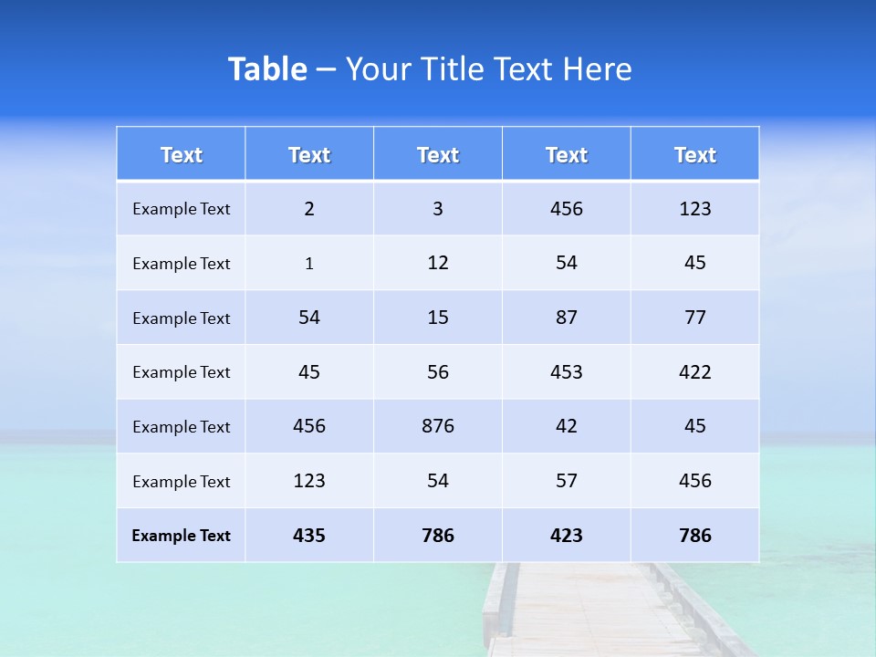 Bar Sea Beauty PowerPoint Template