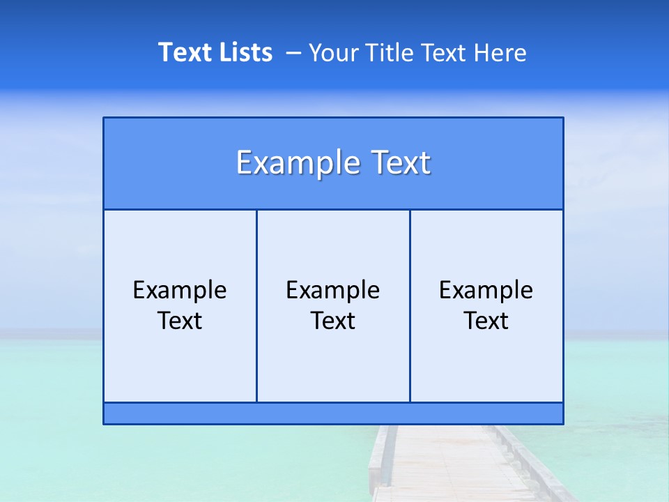 Bar Sea Beauty PowerPoint Template