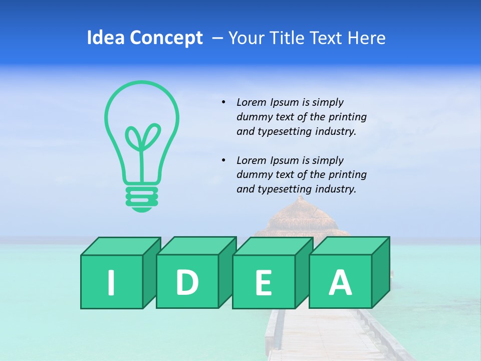 Bar Sea Beauty PowerPoint Template