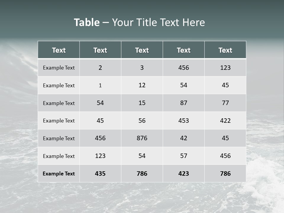 Dramatic Fresh Outdoor PowerPoint Template