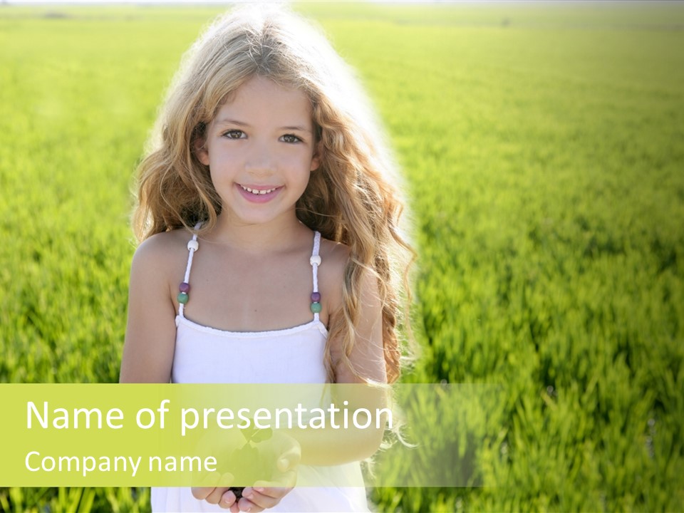 Pretty Grass Beautiful PowerPoint Template