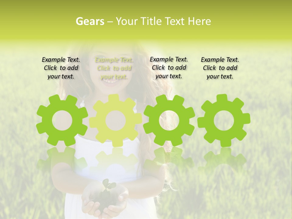 Pretty Grass Beautiful PowerPoint Template