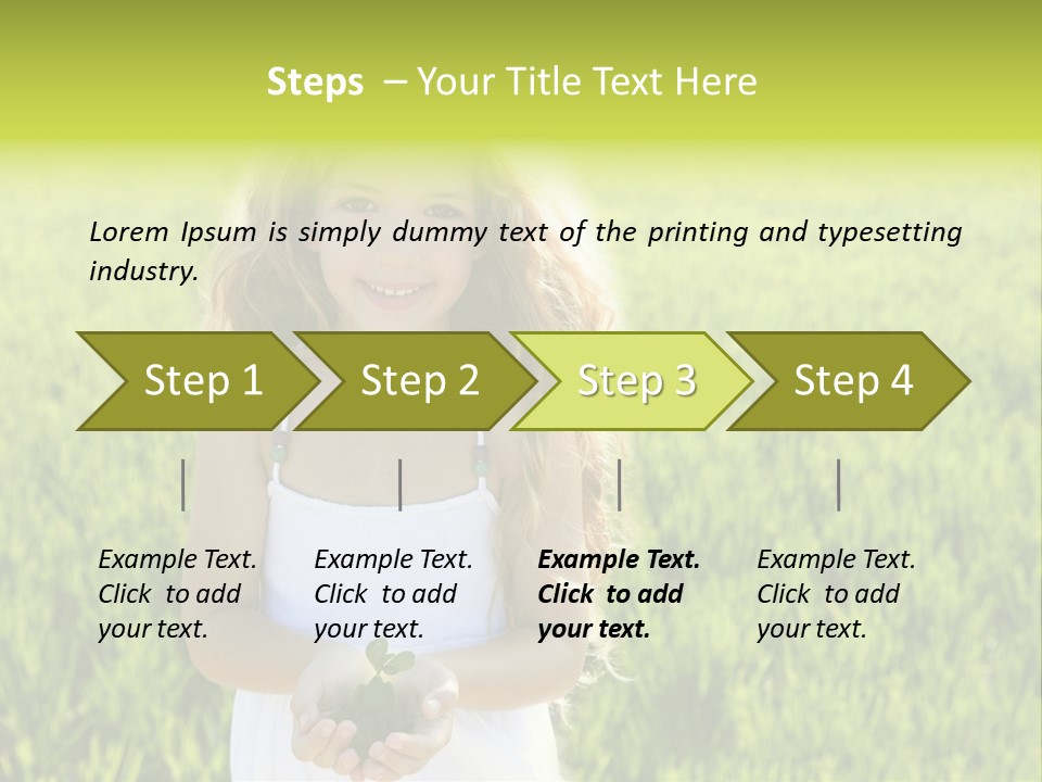 Pretty Grass Beautiful PowerPoint Template