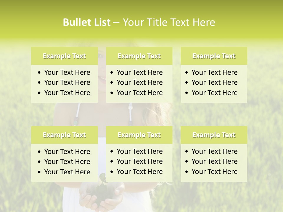 Pretty Grass Beautiful PowerPoint Template