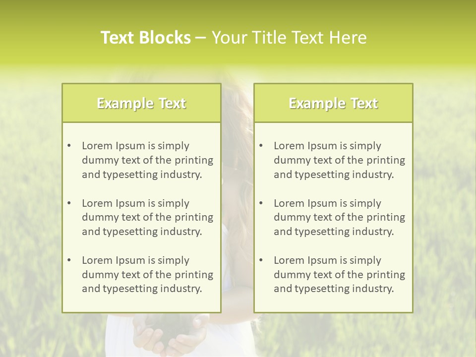 Pretty Grass Beautiful PowerPoint Template