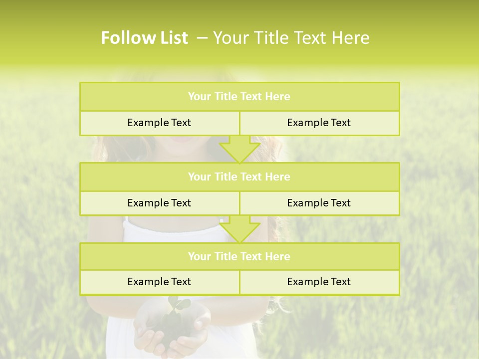 Pretty Grass Beautiful PowerPoint Template