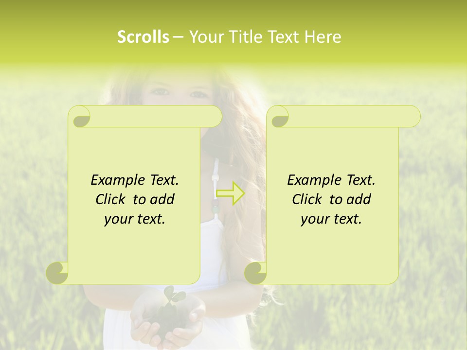 Pretty Grass Beautiful PowerPoint Template