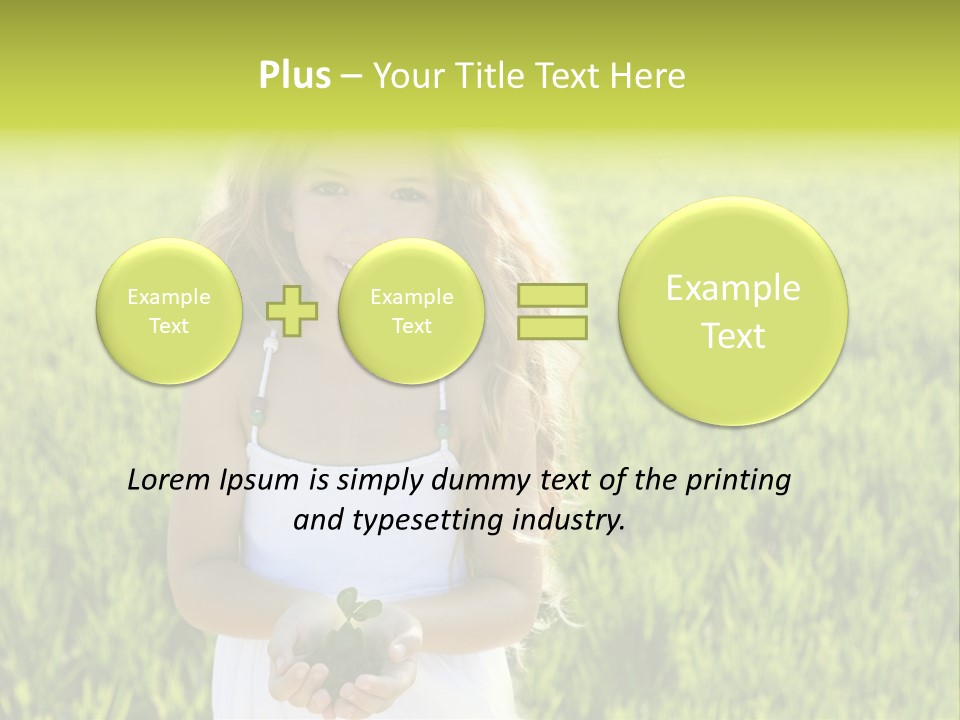 Pretty Grass Beautiful PowerPoint Template