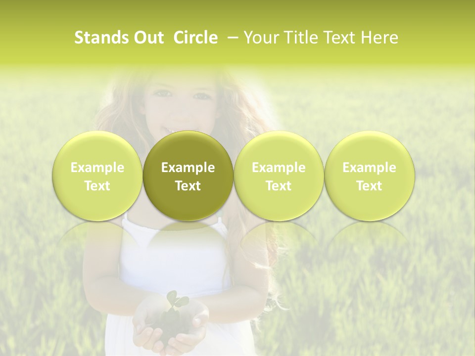 Pretty Grass Beautiful PowerPoint Template