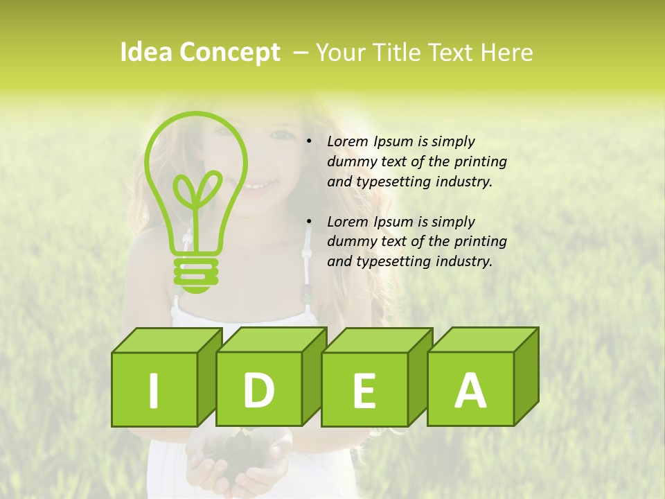 Pretty Grass Beautiful PowerPoint Template
