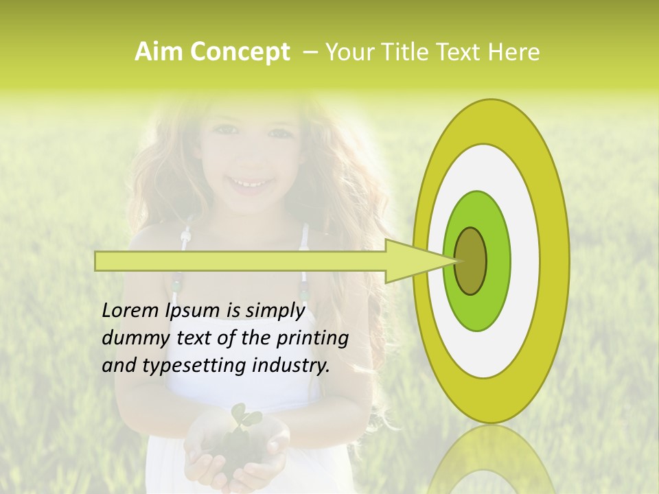 Pretty Grass Beautiful PowerPoint Template
