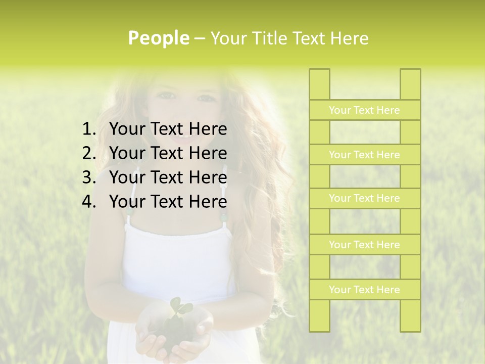 Pretty Grass Beautiful PowerPoint Template