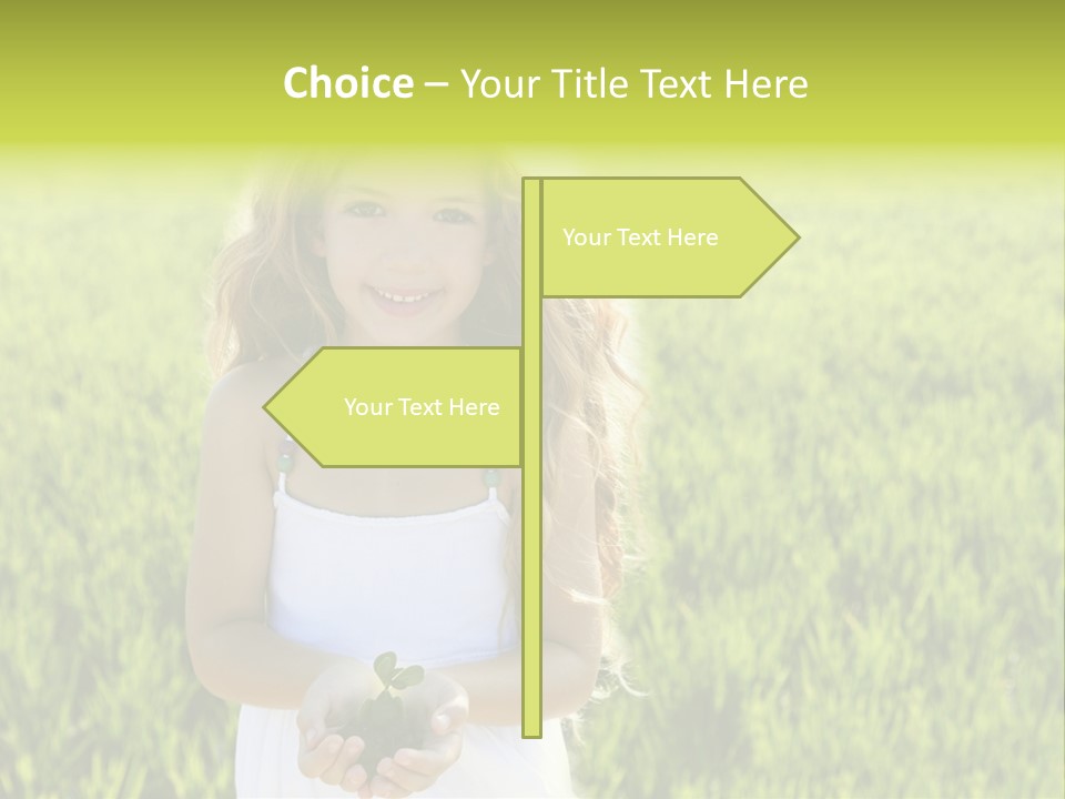 Pretty Grass Beautiful PowerPoint Template