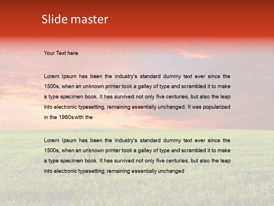 Beauty Park Ecology PowerPoint Template