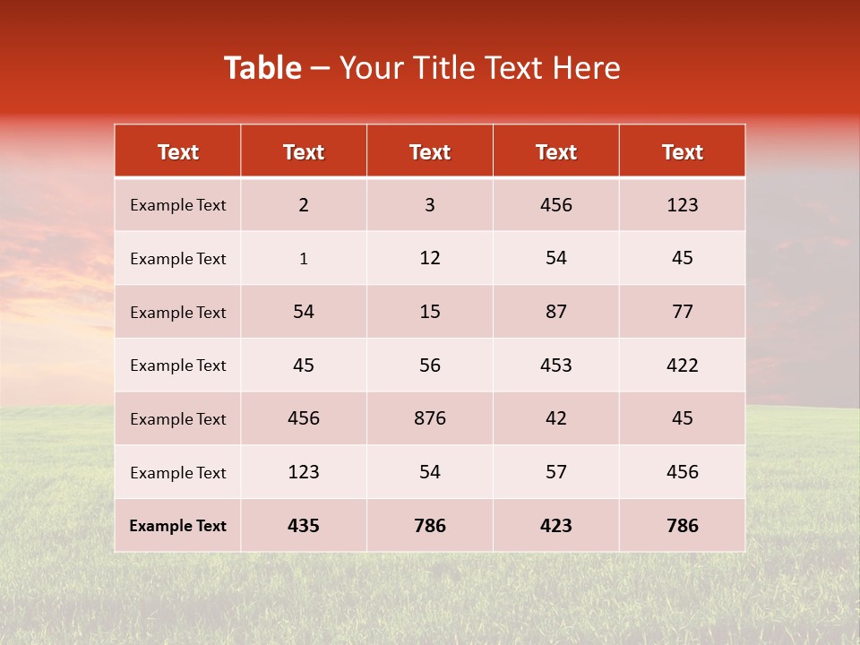 Beauty Park Ecology PowerPoint Template