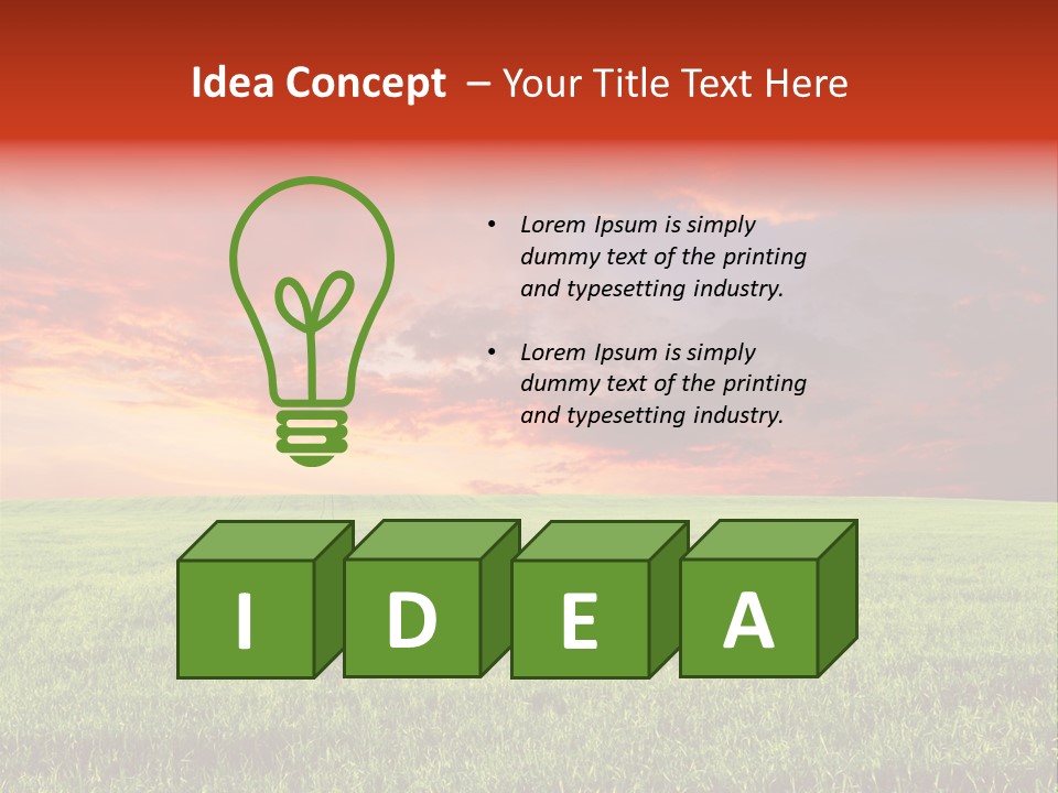 Beauty Park Ecology PowerPoint Template