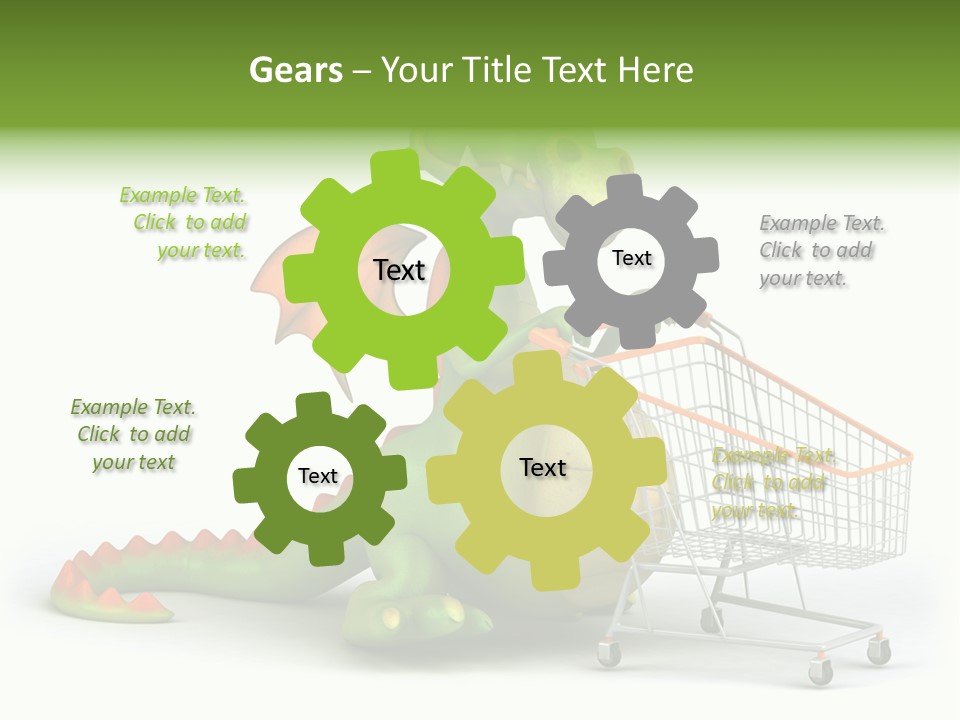 Wing Illustration Red PowerPoint Template