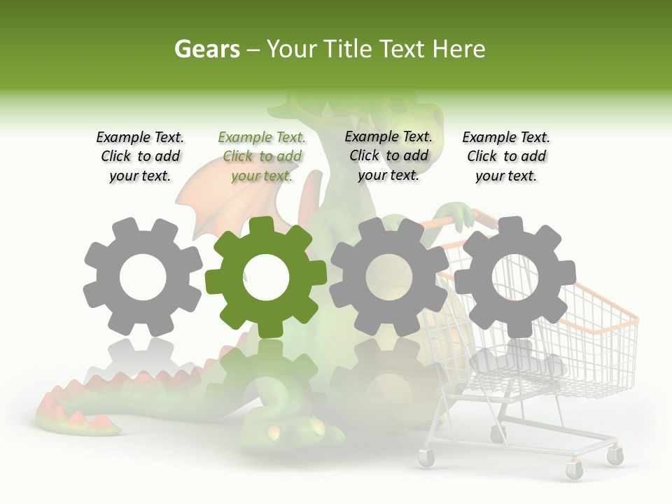 Wing Illustration Red PowerPoint Template