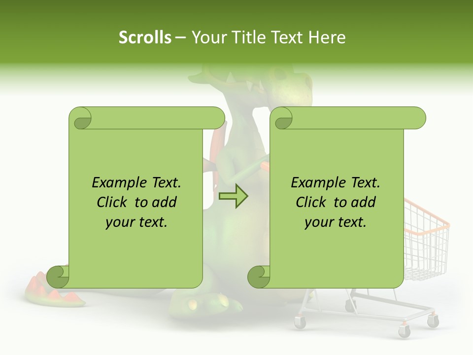 Wing Illustration Red PowerPoint Template
