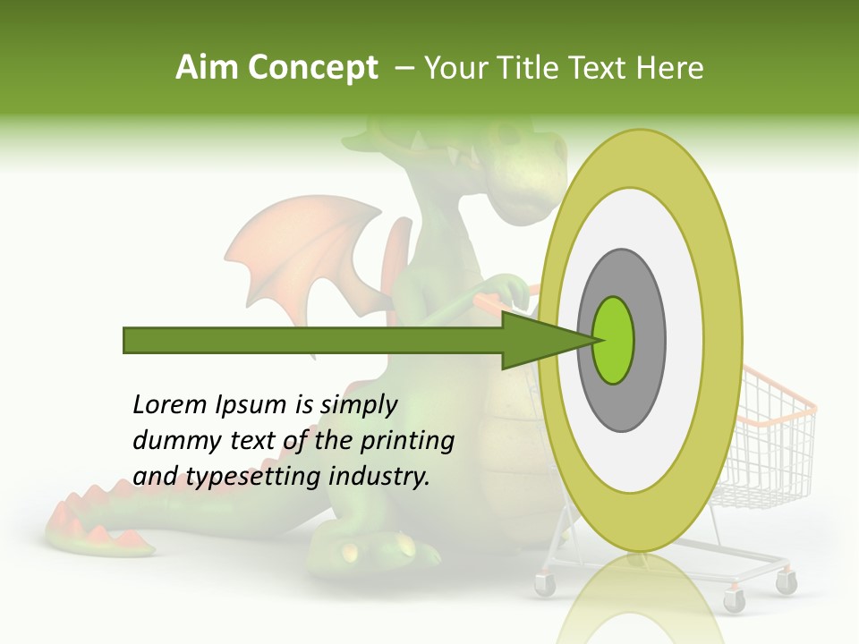 Wing Illustration Red PowerPoint Template