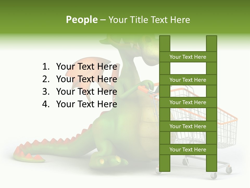 Wing Illustration Red PowerPoint Template