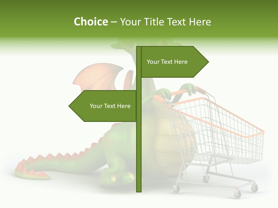 Wing Illustration Red PowerPoint Template