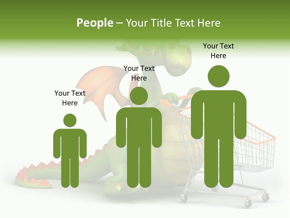 Wing Illustration Red PowerPoint Template