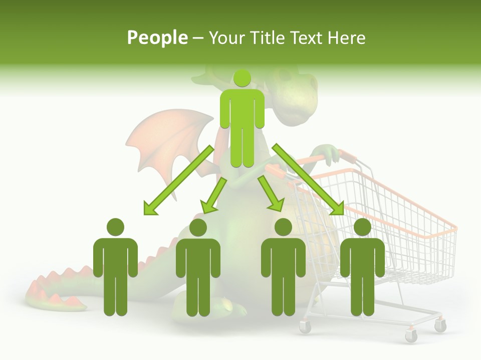 Wing Illustration Red PowerPoint Template