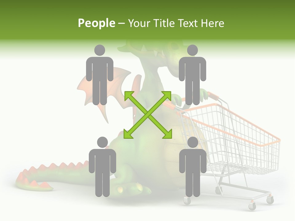 Wing Illustration Red PowerPoint Template