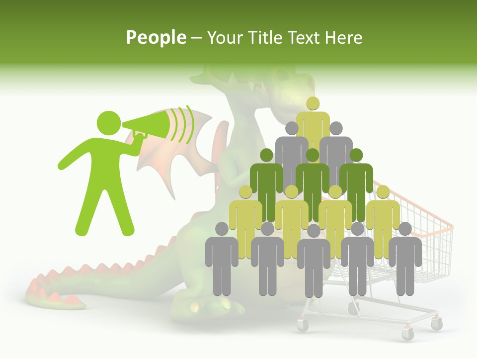 Wing Illustration Red PowerPoint Template