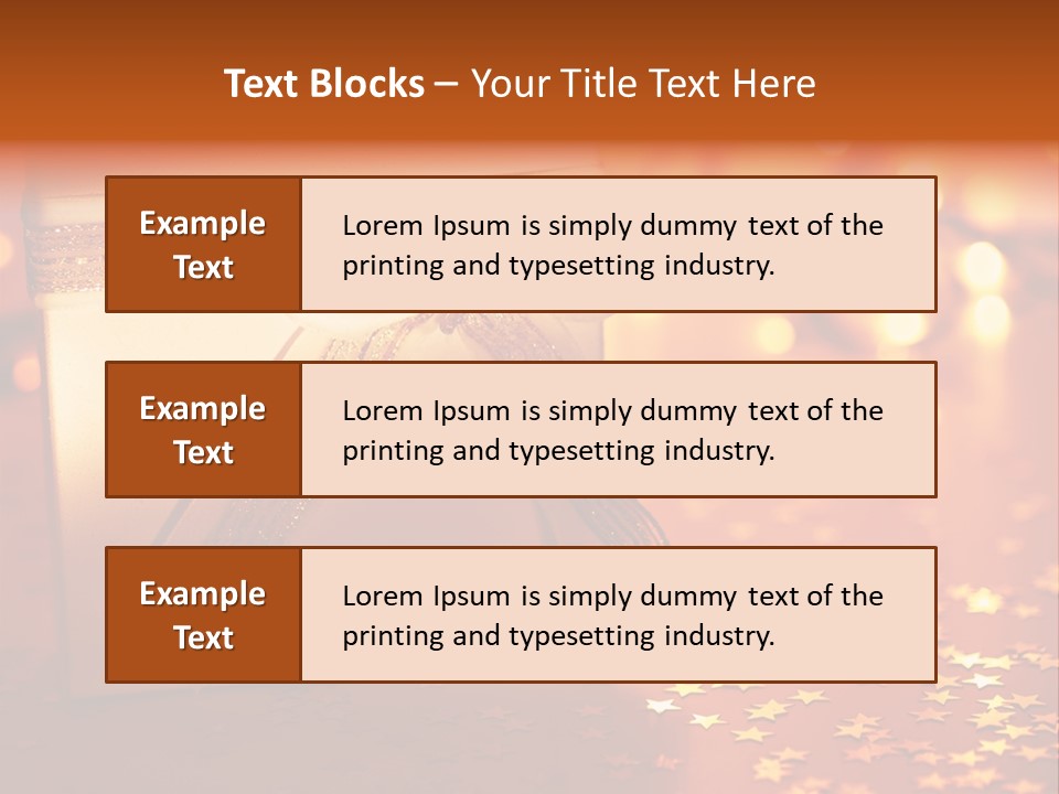 Ribbon Greeting Background PowerPoint Template