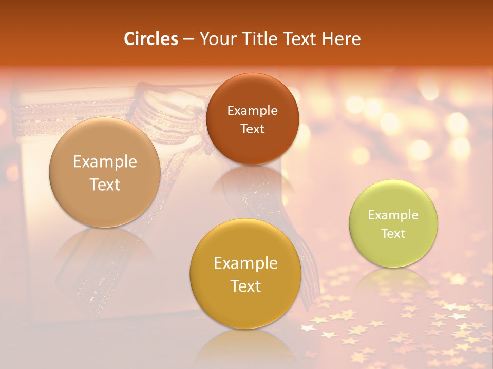 Ribbon Greeting Background PowerPoint Template