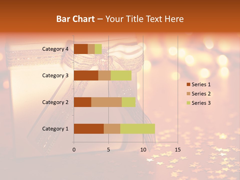 Ribbon Greeting Background PowerPoint Template