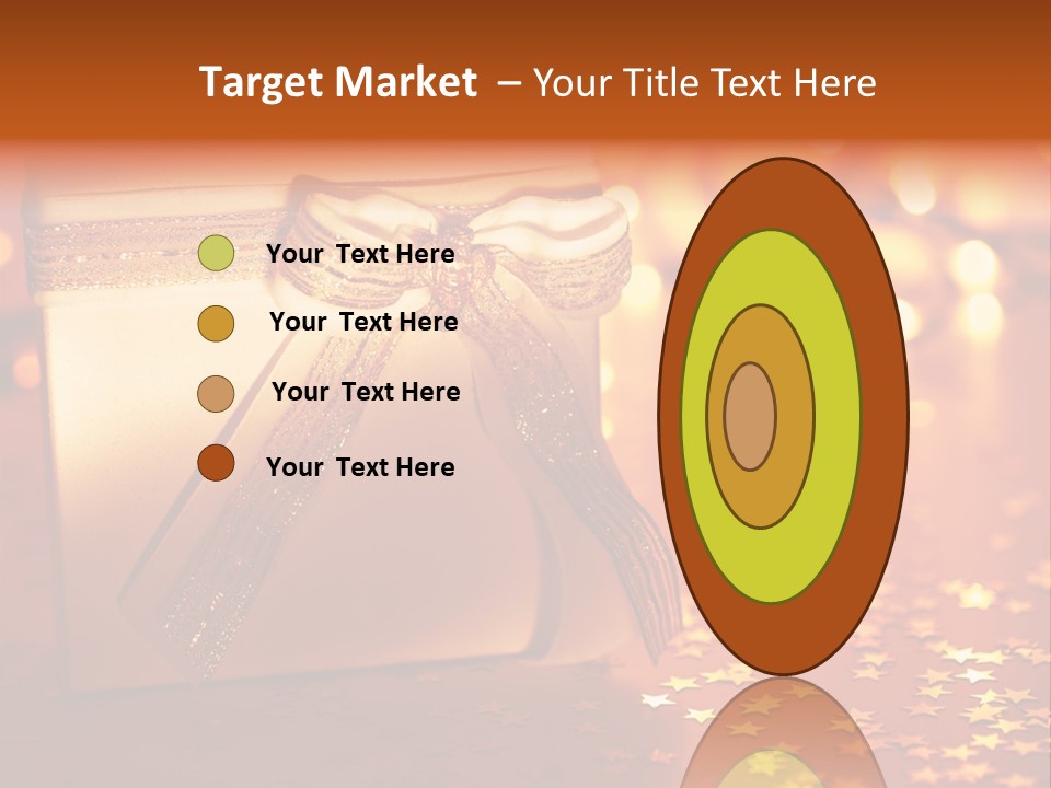 Ribbon Greeting Background PowerPoint Template