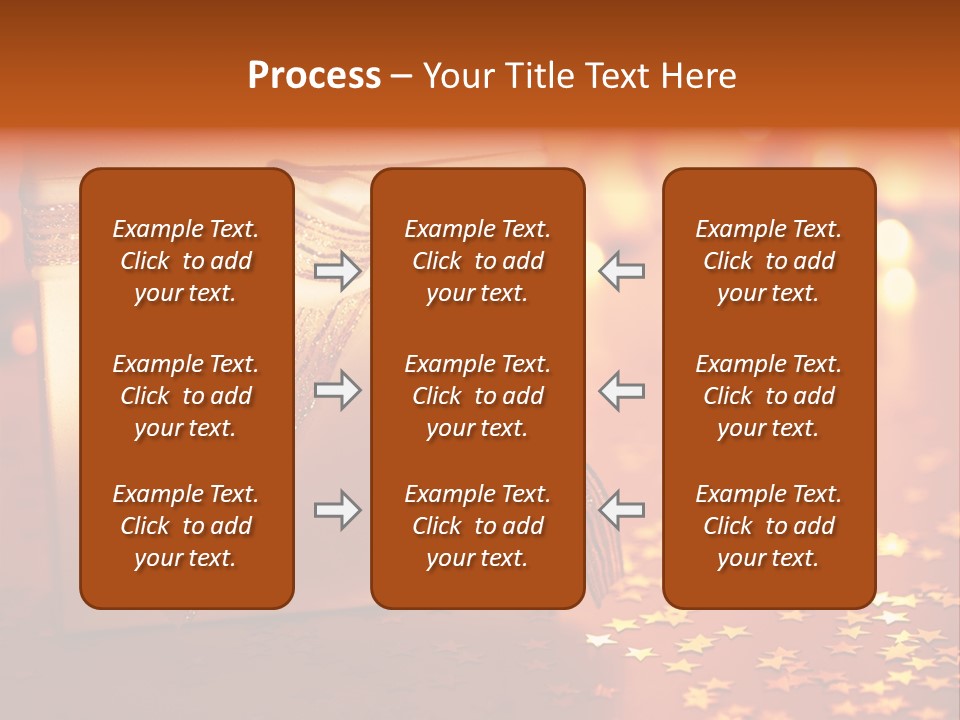 Ribbon Greeting Background PowerPoint Template