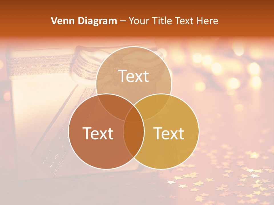 Ribbon Greeting Background PowerPoint Template