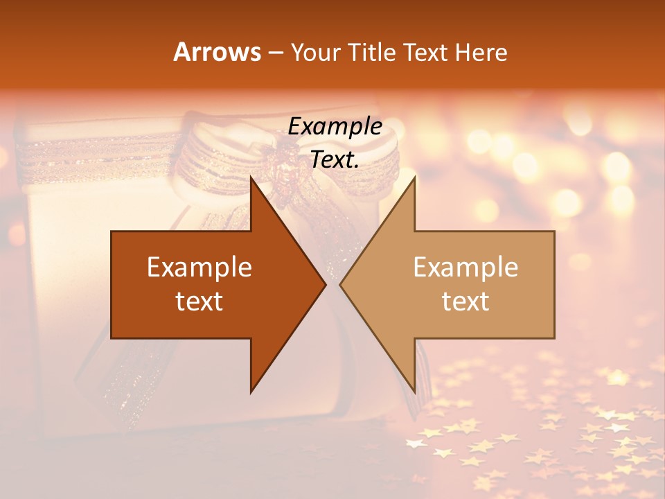 Ribbon Greeting Background PowerPoint Template