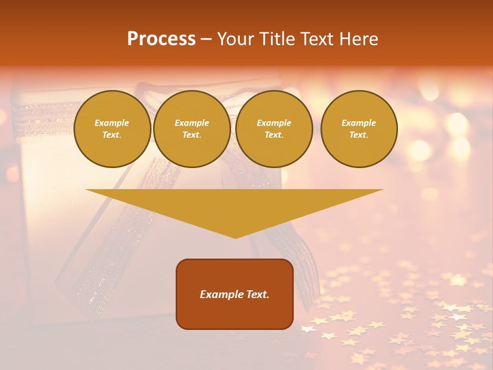 Ribbon Greeting Background PowerPoint Template