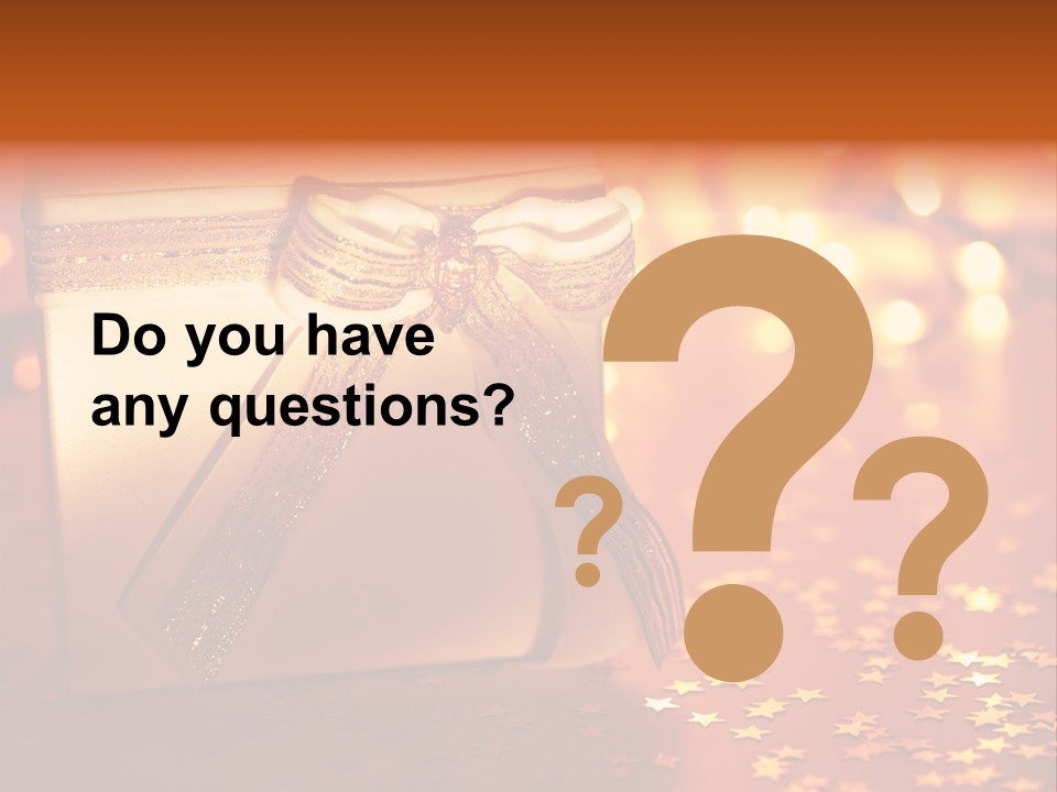 Ribbon Greeting Background PowerPoint Template