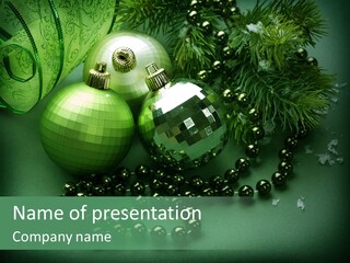 Berry Tradition Snow PowerPoint Template