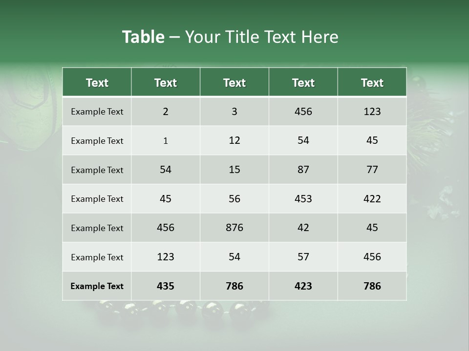 Berry Tradition Snow PowerPoint Template