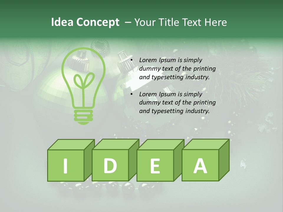 Berry Tradition Snow PowerPoint Template