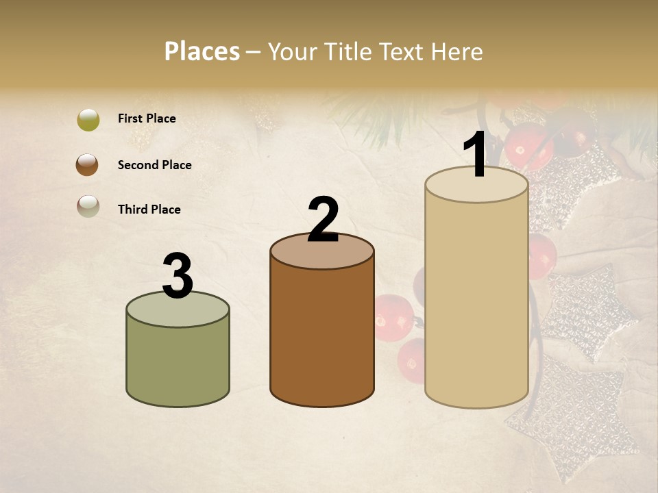 Decorative Colour Bauble PowerPoint Template
