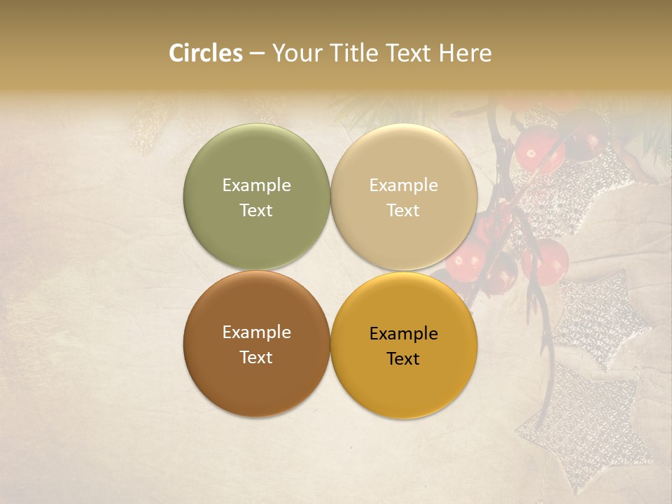 Decorative Colour Bauble PowerPoint Template