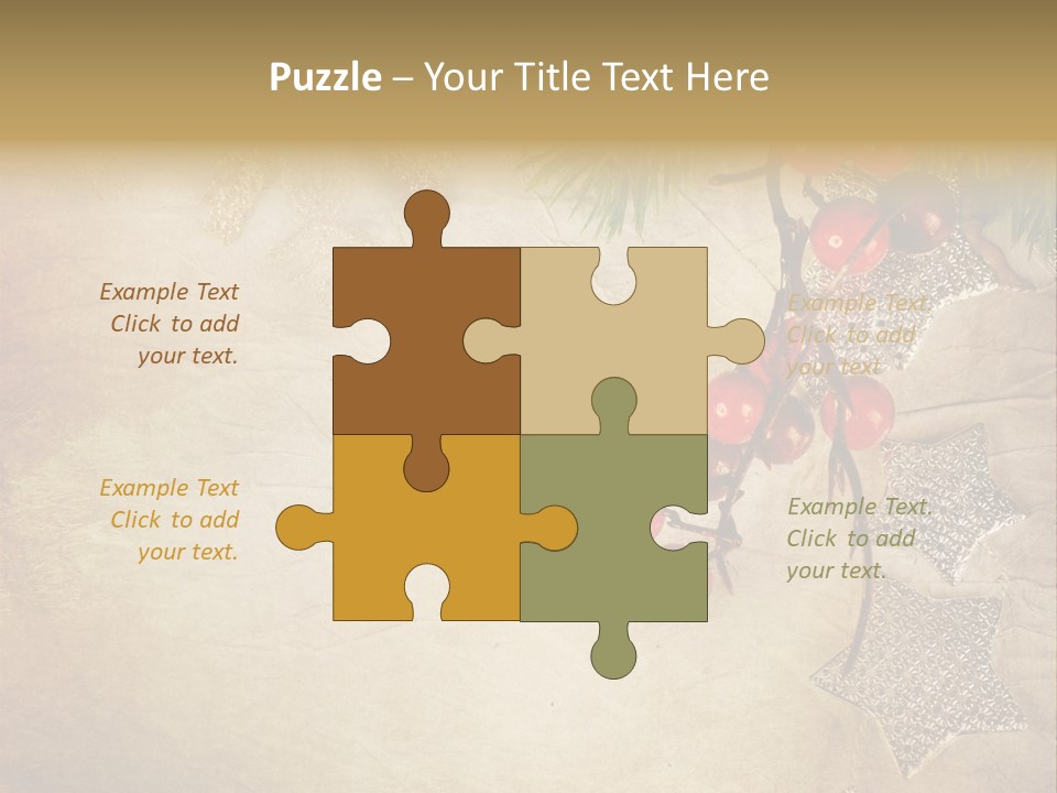 Decorative Colour Bauble PowerPoint Template