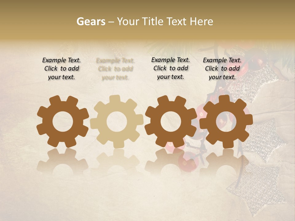 Decorative Colour Bauble PowerPoint Template