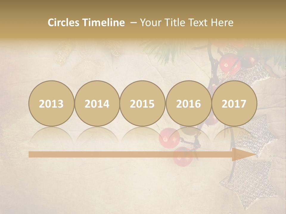 Decorative Colour Bauble PowerPoint Template