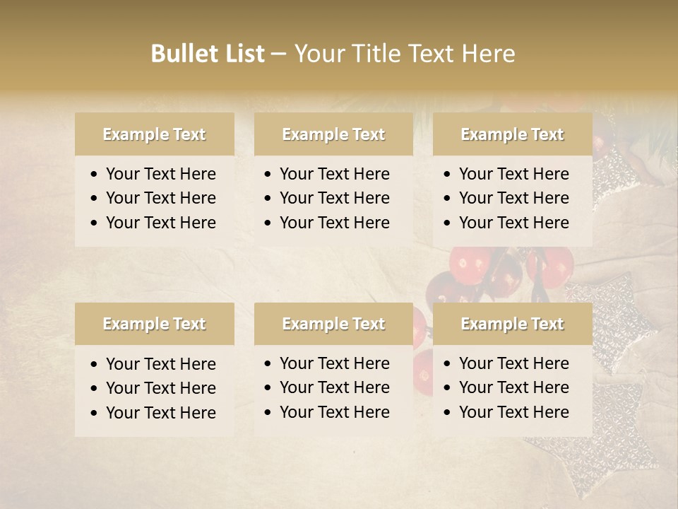 Decorative Colour Bauble PowerPoint Template